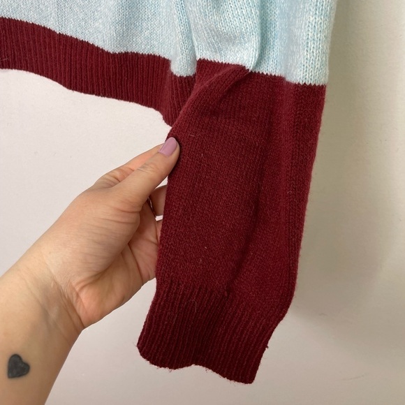 H&M colorful stripes boxy stripes sweater - Picture 3 of 5